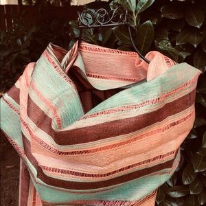 Brand New Scarf Shawl Neck Scarf Wrap Multi-Colored Stunning. Ecuadorean. Comfy